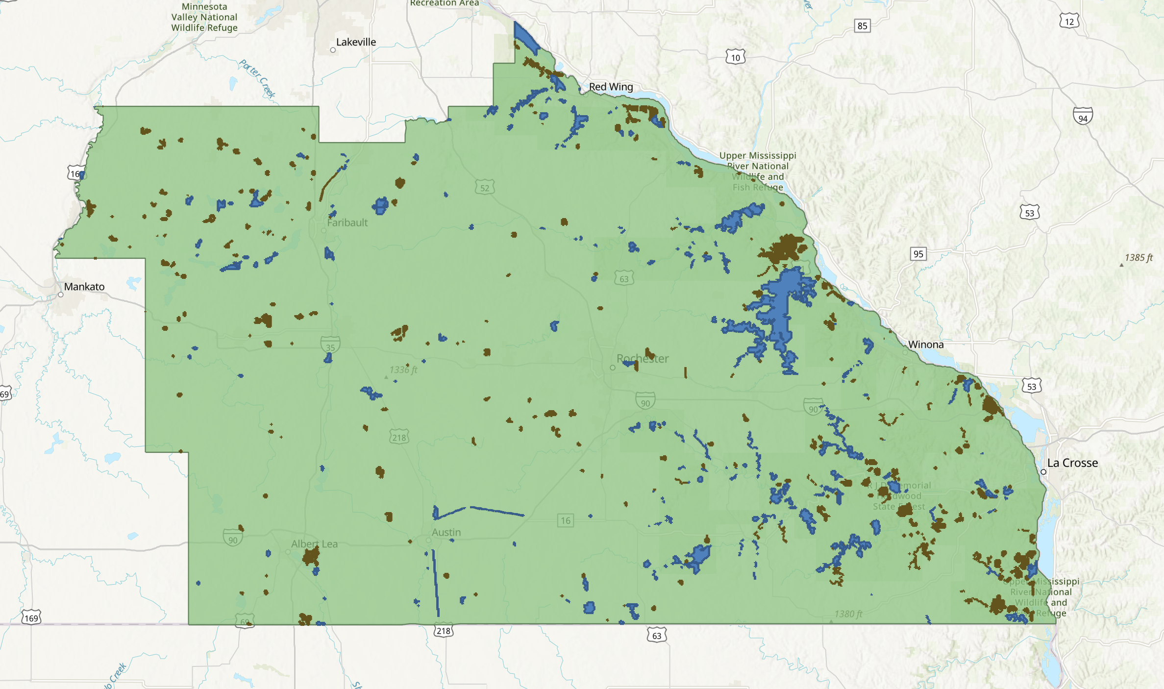 Analysis of the SE Karst Region of Minnesota